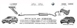 BMW E90 ARKA EGZOZ. 3.18İ - 3.20Tİ (2005 - 11)