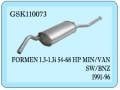Skoda Formen Rear Exhaust