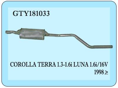 Toyota Terra Orta Egzoz 1.3/1.6i 98