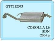 Toyota Corolla Rear Exhaust 1.6 Sdn 2004>..