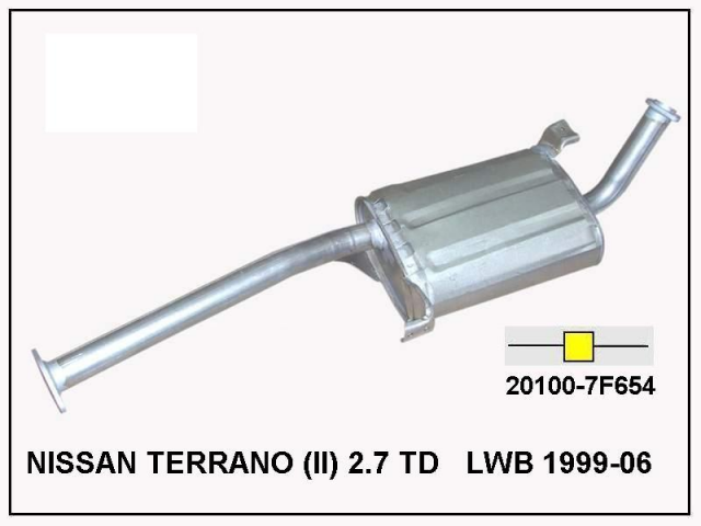 NİSSAN TERRANO ORTA EGZOZ UZUN ŞASE.(II) 2.7 TD  (1999-06)