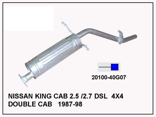 NİSSAN ÇİFT KABİN PİCK-UP ARKA EGZOZ 1987-98