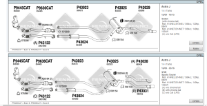 OPEL ASTRA J ARKA  EGZOZ 1.4İ Turbo  (2009-15)