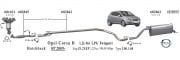 OPEL CORSA D  ARKA EGZOZ  (1.2 - 1.4) 2006>...