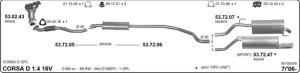 OPEL CORSA D PERFORMANS ARKA EGZOZ REMUS (1.2 - 1.4) 2006>...