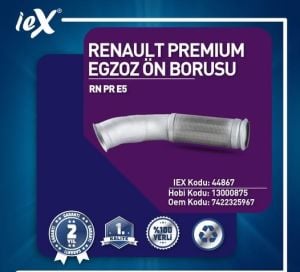 RENAULT PREMİUM SPİRALLİ ÖN EGZOZ BORUSU E5 Motor 2006>...