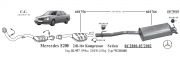 MERCEDES E200 KOMPRESSOR KATALİTİK KONVERTER W210 (2000 - 03)