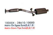 HYUNDAI MATRIX FRONT EXHAUST 1.6 - 1.8
