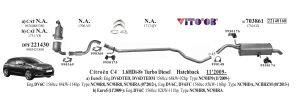 CITROEN C4 ARKA EGZOZ. 1.6 HDİ  2008 >......