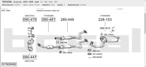 TOYOTA AVENSİS ARKA EGZOZ 2.0 D 4D (2003 - 08)