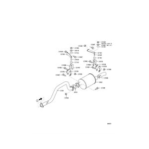 MİTSUBİSHİ  CANTER  FUSO  ARKA EGZOZ 75C15 / 75C18  E-5 . 2011  E-5 (2010 -16)