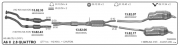 AUDI KATALYSATOR (A4 - A6) 2.4, 2.6, 2.8,