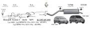 RENAULT MEGANE SCENIC CATALYTIC CONVERTER 2.0I (1995 - 99)