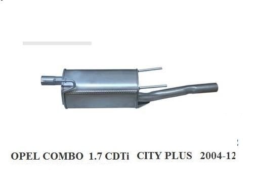 OPEL COMBO  ARKA EGZOZ 1.7 CDTi (2004 - 10)