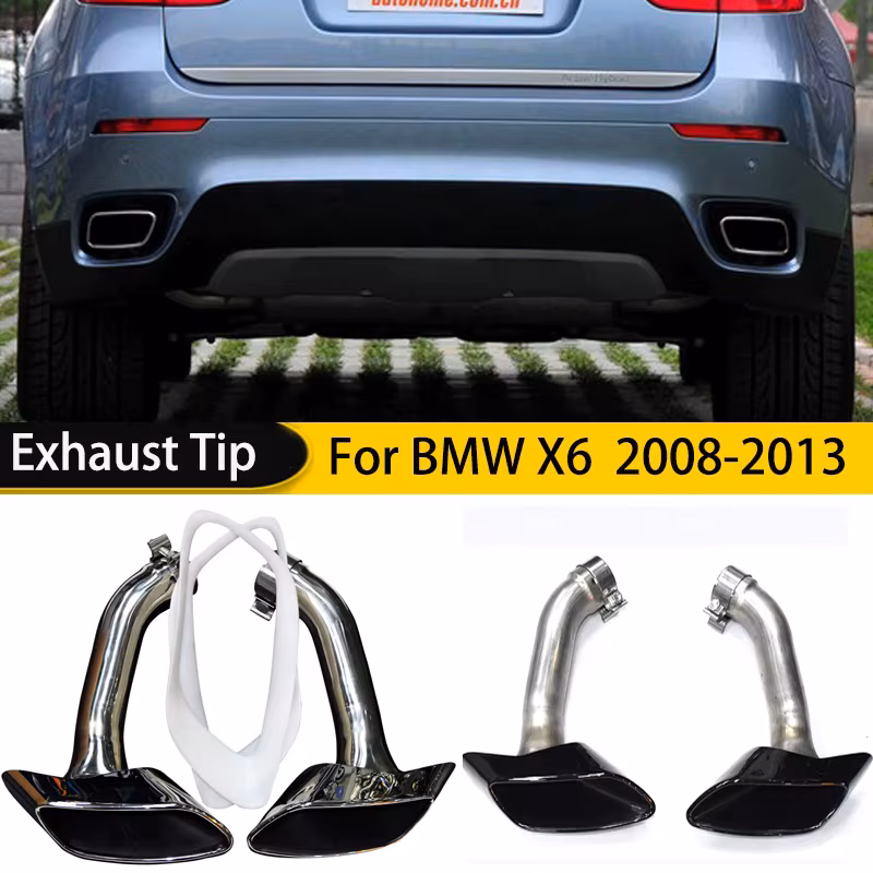 BMW X6 SERİSİ E71 KARE EGZOZ UCU SETİ  (2008 - 14)