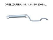 OPEL ZAFIRA CENTER EXHAUST 1.6 i / 1.8 i 16 V