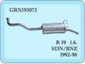 R 19 Rear Exhaust 1600 cc