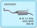 R 19 Rear Exhaust 1400 cc Inj.