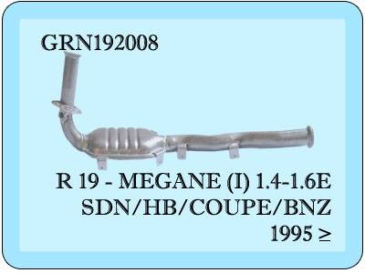 R 19 (Megane Motorlu) Katalitik Konvektör Yerine Egzoz