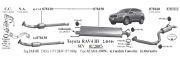 TOYOTA RAV4 ARKA EGZOZ   2.0 - 2.2 - 2.4  (2005 - 12)
