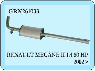Renault Megane II 1.4 İE 16V Orta Egzoz