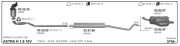 OPEL ASTRA (H) ORTA EGZOZ 1.6 -1.8 2004>......