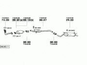 RENAULT MEGANE (I)  ORTA EGZOZ   2.0İ / 1.9TD