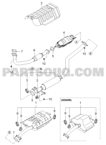 KIA CERATO VORDERES AUSPUFFROHR 1.5 CRDI 2005>...
