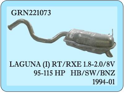 Renault Laguna Arka Egzoz 2.0İ