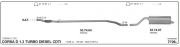 OPEL CORSA D REAR EXHAUST 1.3 CDTİ