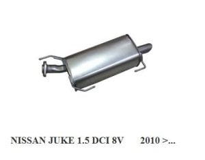 NİSSAN JUKE ARKA EGZOZ 1.5DCI  2012>...