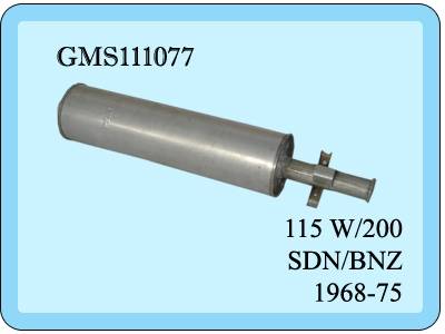 Mercedes 200-220 Arka Egzoz.  115 KS