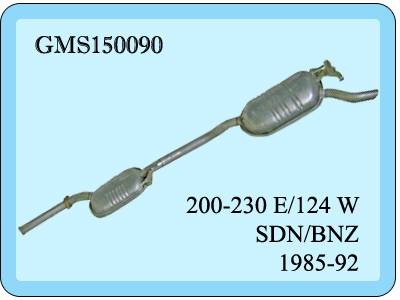 Mercedes 200 E Orta+Arka Egzoz. Komple