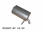 PEUGEOT 407 REAR EXHAUST. 2.0i 16V
