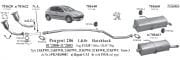 PEUGEOT 206 KATALYSATOR 1.1 - 1.4i (2001 - 09)