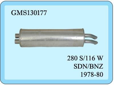 Mercedes 280 Arka Egzoz Çift Eğri Çıkış