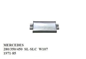 MERCEDES W107 CENTER EXHAUST 280 350 450