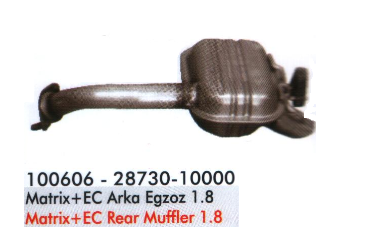HYUNDAI MATRIX REAR EXHAUST 1.6-1.8