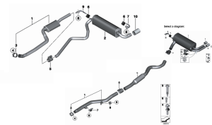 BMW F30 ARKA EGZOZ. 3.16İ (2011 - 17)