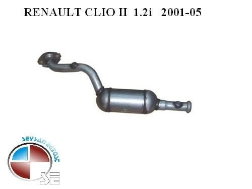 RENAULT CLIO CATALYTIC CONVERTER 1.2 - 1.2 16V (2000 - 05)