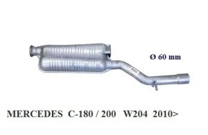 MERCEDES W204 MIDDLE EXHAUST. C180 - C200 C250 CGI ( 2010 - 15)
