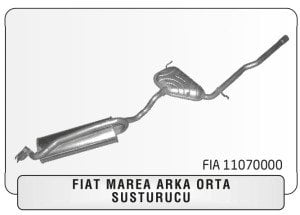 FİAT MAREA ORTA ARKA EGZOZ.1.6 (1996 - 02)