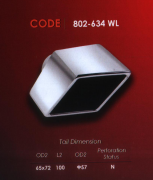 FLAT EXHAUST TIP SQUARE