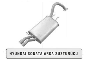HYUNDAI SONATA REAR EXHAUST 1.8 - 2.0i (1988 - 93)
