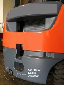 FORKLİFT EGZOZ KIVILCIM ÖNLEYİCİ ALEV KESİCİ (Ø=32.5-39)