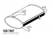 MERCEDES 303 V6 BUS AUSPUFF